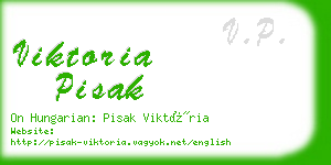 viktoria pisak business card